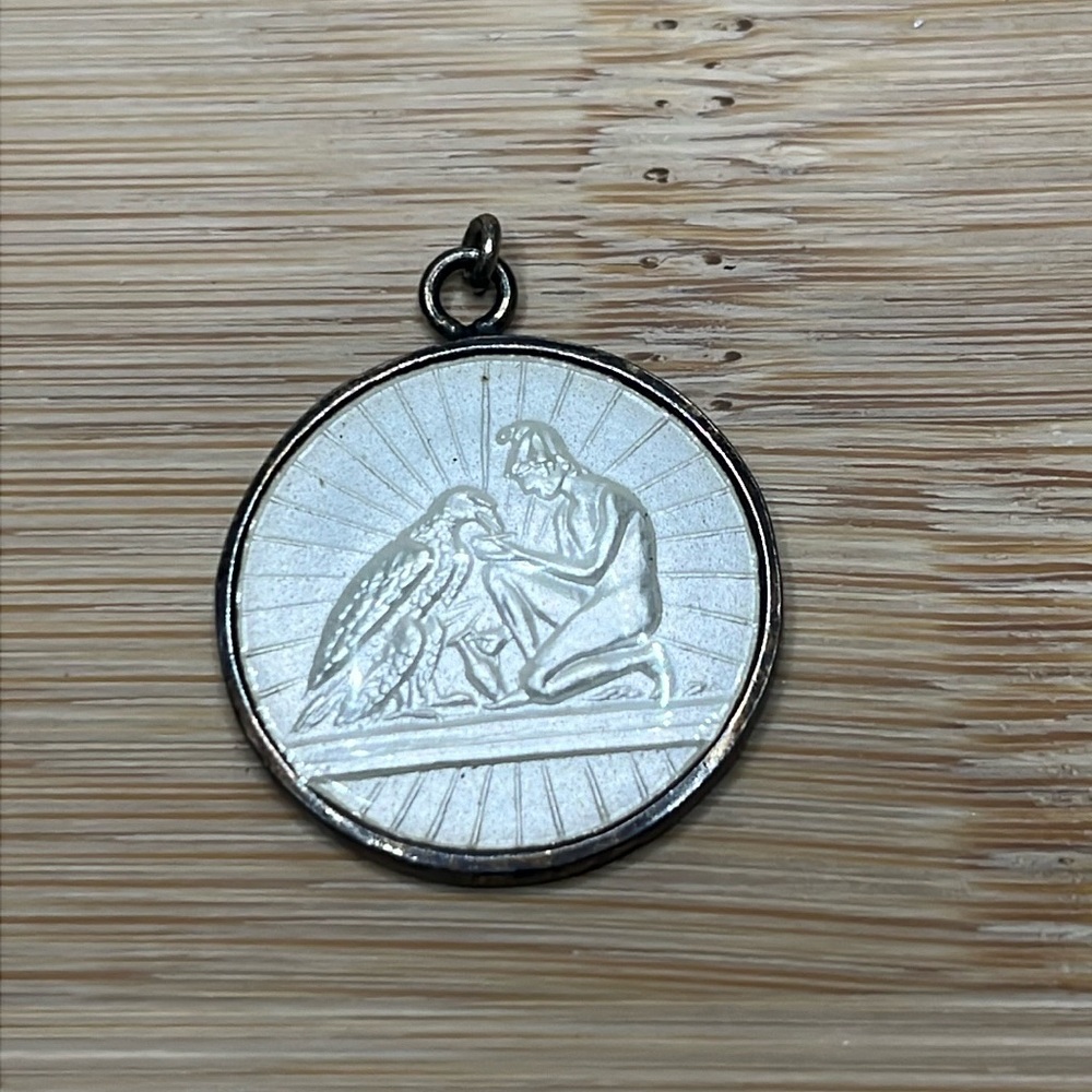 Meka Sterling Denver Thorvaldsen Ganymede with Jupitar Eagle Pendant